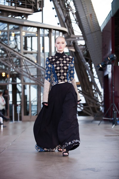 Unconventional Catwalk Took Over Paris The Phenomenal Success of Jessia Minh Anhs Autumn Fashion Show Atop the Eiffel Tower